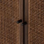 Featuring Carmel Brown Wash Small Cabinet by Four Hands at Amethyst Home. Rich texture and organic spirit are conveyed through an eye-catching mixture of the Carmel Brown Wash Cabinet, mango woods, cotton rope, and natural cane. Iron accents adopt gunmetal finishes, refreshing forms’ iconic mid-century influence, as a clean-lined aesthetic is met with modern functionality.
Overall Dimension. Amethyst Home provides interior design services, furniture, rugs, and lighting in the Calabasas metro area.