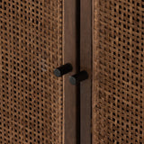 Featuring Carmel Brown Wash Small Cabinet by Four Hands at Amethyst Home. Rich texture and organic spirit are conveyed through an eye-catching mixture of the Carmel Brown Wash Cabinet, mango woods, cotton rope, and natural cane. Iron accents adopt gunmetal finishes, refreshing forms’ iconic mid-century influence, as a clean-lined aesthetic is met with modern functionality.
Overall Dimension. Amethyst Home provides interior design services, furniture, rugs, and lighting in the Calabasas metro area.