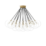 Clear glass bulbs dangle for a statement-making centerpiece. Each globe is individually blown, shaped and sculpted by hand through a one-hour process. Brass and glass are 98% recyclable. Designed and sustainably crafted in Poland by Schwung.Overall Dimensions47.00"w x 47.00"d x 33.50"hFull Details &amp; SpecificationsTear Shee Amethyst Home provides interior design, new home construction design consulting, vintage area rugs, and lighting in the Dallas metro area.