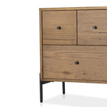 The Eaton Amber Oak Resin Nightstand boasts a classic, timeless style with its intricate details and warm oak finish. Crafted from durable resin, it's the perfect accent piece for your home. Amethyst Home provides interior design, new construction, custom furniture, and area rugs in the Dallas metro area.
