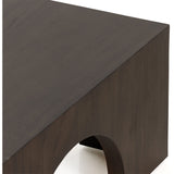 Clean and simple, with great impact. Made from beautiful Guanacaste in a natural hue, shapely arches and block corners speak to the architectural inspiration behind this eye-catching coffee table. Amethyst Home provides interior design, new construction, custom furniture, and area rugs in the Boston metro area.