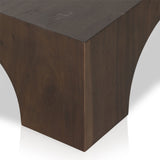 Clean and simple, with great impact. Made from beautiful Guanacaste in a natural hue, shapely arches and block corners speak to the architectural inspiration behind this eye-catching coffee table. Amethyst Home provides interior design, new construction, custom furniture, and area rugs in the Seattle metro area.