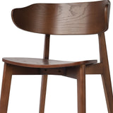 A fresh, exaggerated take on the wing-back dining chair. Finished in a natural hue, a mix of solid ash and ash veneer makes a modern and shapely seating statement with mid-century undertones. Amethyst Home provides interior design, new construction, custom furniture, and area rugs in the Houston metro area.