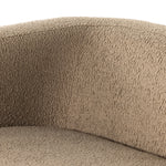 Inspired by vintage flea market finds, the Gidget Sheepskin Camel Sofa is a faux shearling-upholstered sofa pairs that is simple silhouette with clean, sweeping curves. Bench-seat cushioning plus feather-blend seating for total comfort. Amethyst Home provides interior design services, furniture, rugs, and lighting in the Dallas metro area.