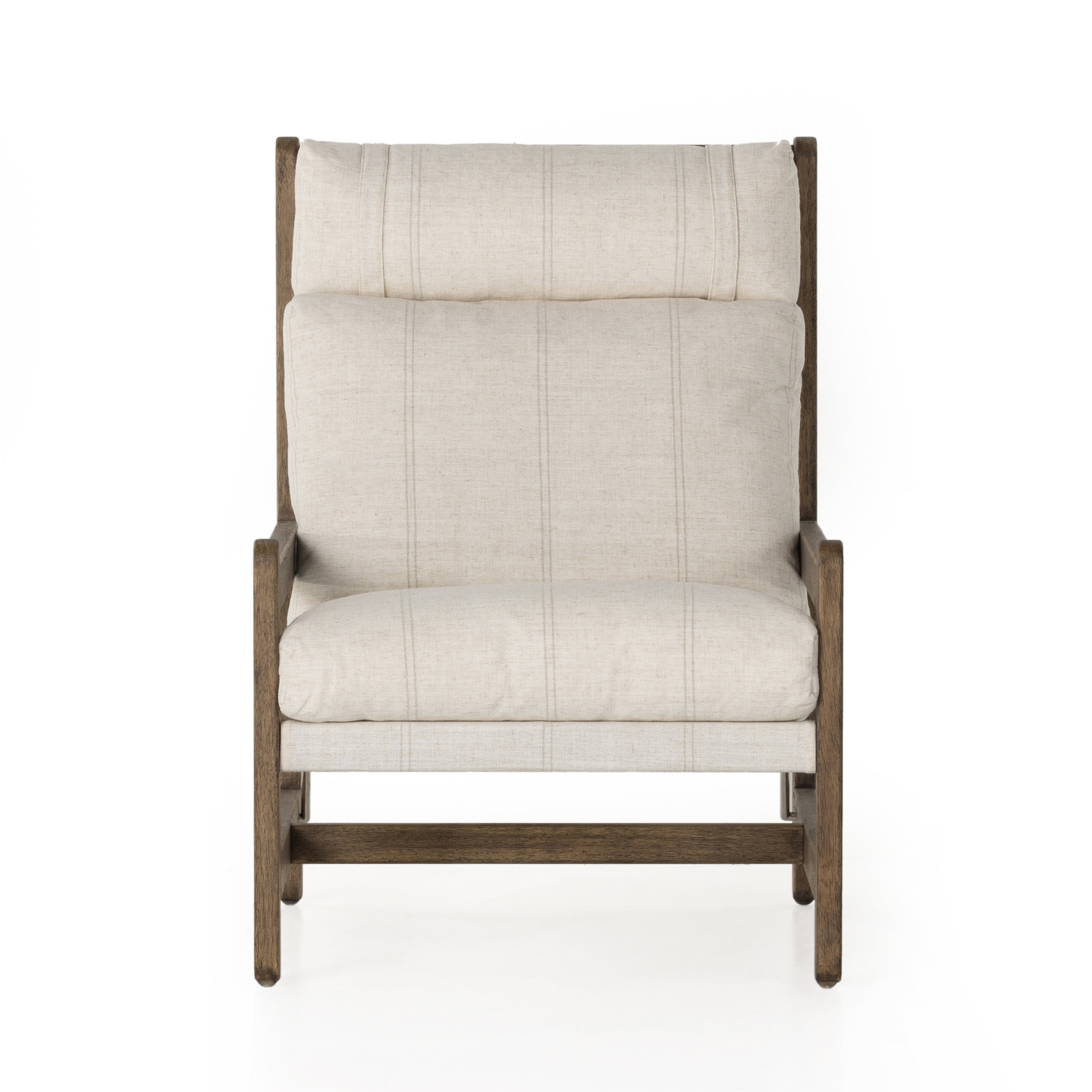 Gillespie Drummond Olive Chair is Safari styling brought to modern speed. Solid wire-brushed parawood frames cushy seating made from mindfully made materials. Amethyst Home provides interior design services, furniture, rugs, and lighting in the Monterey metro area.