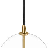 A single glass sphere dangles for a stunning effect. Each globe is individually blown, shaped and sculpted by hand through a one-hour process. Brass and glass are 98% recyclable. Designed and sustainably crafted in Poland by Schwung.Overall Dimensions7.75"w x 7.75"d x 15.25"hFull Details &amp; SpecificationsTear Shee Amethyst Home provides interior design, new home construction design consulting, vintage area rugs, and lighting in the Austin metro area.