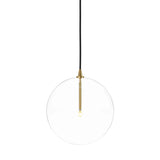 A single glass sphere dangles for a stunning effect. Each globe is individually blown, shaped and sculpted by hand through a one-hour process. Brass and glass are 98% recyclable. Designed and sustainably crafted in Poland by Schwung.Overall Dimensions11.75"w x 11.75"d x 19.25"hFull Details &amp; SpecificationsTear Shee Amethyst Home provides interior design, new home construction design consulting, vintage area rugs, and lighting in the Los Angeles metro area.