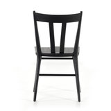 Featuring Gregory Dining Chair - Black Oak by Four Hands at Amethyst Home. Finished in a beautifully classic washed oak, the Gregory Black Oak Dining Chair features a yoke-like back and widened supports, placing a fresh twist on the traditional Windsor.
Size: 19.75"W x 21.75"L x 35"HSeat Depth: 17.75"Seat Height: 19"Seat Construction: Wooden Platform
Colors: Black OakMaterials: Solid O. Amethyst Home provides interior design, new construction, custom furniture, and rugs for the Chicago metro area.