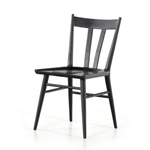 Featuring Gregory Dining Chair - Black Oak by Four Hands at Amethyst Home. Finished in a beautifully classic washed oak, the Gregory Black Oak Dining Chair features a yoke-like back and widened supports, placing a fresh twist on the traditional Windsor.
Size: 19.75"W x 21.75"L x 35"HSeat Depth: 17.75"Seat Height: 19"Seat Construction: Wooden Platform
Colors: Black OakMaterials: Sol. Amethyst Home provides interior design, new construction, custom furniture, and rugs for the Kansas City metro area.