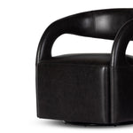 This 360-swivel update of the fan-favorite stationary design makes quite the statement. Well curved and finely sculpted, black top-grain leather exclusive to Four Hands makes a uniquely shapely statement in any room.Overall Dimensions: 26"w x 26"d x 29"hColors: Sonoma ButterscotchMaterials: Top Grain LeatherWeight: 51.26Volume: 13. Amethyst Home provides interior design, new home construction design consulting, vintage area rugs, and lighting in the Nashville metro area.