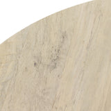Stunning forces of nature are captured in a drum-style pedestal coffee table, natural yukas veneer is hand-shaped into a beautifully rounded silhouette for a warm, natural ombre look. Reflective of woods' natural character, a slight color variance is possible from piece to piece. Amethyst Home provides interior design, new home construction design consulting, vintage area rugs, and lighting in the Washington metro area.