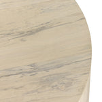 Stunning forces of nature are captured in a coffee table, as spalted primavera wood is hand-shaped into a cylindrical silhouette and finished in a white hue. Reflective of woods' natural character, a slight color variance is possible. Amethyst Home provides interior design, new construction, custom furniture, and area rugs in the Alpharetta metro area.