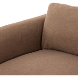Inflated, pillow-inspired cushioning all around brings cozy comfort to the room. High-performance linen offers the best of both worlds on this plush and welcoming sofa.  Inflated arms, feather-fiber blend cushioning and a soft, durable linen fabric make this spacious sofa a smart solution for the comfort-driven living space.Collection: Kensingto Amethyst Home provides interior design, new home construction design consulting, vintage area rugs, and lighting in the Laguna Beach metro area.