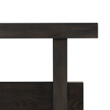 A versatile end table of smoked black oak features joint and connection construction for a design-forward look. Visible knots and graining add character.Collection: Haide Amethyst Home provides interior design, new home construction design consulting, vintage area rugs, and lighting in the Scottsdale metro area.