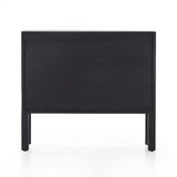 Featuring Isador Black Wash Poplar Bar Cabinet by Four Hands at Amethyst Home. Beautifully simple in spirit. Black-washed solid poplar forms a Parsons-style bar cabinet, with iron and leather hardware for a material-driven update to Shaker-inspired styling. Inside, dual drawers plus generous bottle storage await drink go-tos and bar accessories.Overall Dimensions: 36"W x 19"L x 32". Amethyst Home provides interior design, new construction, custom furniture, and area rugs in the Seattle metro area.