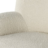 Kadon Sheepskin Natural Chair's high wing back pairs with softly rolled arms for a curvy look and supportive sit. Cream shearling-like upholstery invites you to sit and stay a while Amethyst Home provides interior design services, furniture, rugs, and lighting in the Salt Lake City metro area.