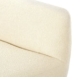 Smooth lines and keyhole base cutout give this armless chair a clean, modern look. Covered in classic cream textured knub fabric, the piece is both comfortable and sleek. Style alone or build out for a polished sectional.Collection: Grayso Amethyst Home provides interior design, new home construction design consulting, vintage area rugs, and lighting in the Seattle metro area.