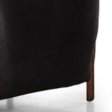 This updated take on the traditional tub chair pairs rich black top-grain leather with solid ash to shape a sculpted seat with exaggerated depth. Sourced from one of the oldest family-owned tanneries in Italyâ€™s Bassano del Grappa, heirloom leather is salvaged and processed from upcycled hides featuring an abundance of natural markings, scars and color variations. Amethyst Home provides interior design, new construction, custom furniture, and area rugs in the Austin metro area.