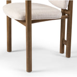 A three-leg format dining chair, streamlining a traditional shape with a touch of intrigue. Tubular framework pairs with curves and a barrel back, bringing a softness to the overall look and design. Amethyst Home provides interior design, new construction, custom furniture, and area rugs in the Washington metro area.