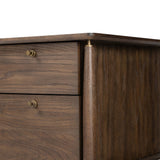 An executive-style desk of aged oak, inspired by European antiques. Turned, cylindrical legs adapt this charming heirloom-inspired piece for the modern home office and beyond.Collection: Haide Amethyst Home provides interior design, new home construction design consulting, vintage area rugs, and lighting in the San Diego metro area.