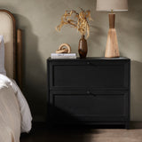 The Millie Drifted Matte Black Nightstand is perfect for adding a touch of modern charm to your home. With its drifted matte black veneer, solid parawood and iron accents, this nightstand brings a sophisticated style to any bedroom. Plus, the antique pewter and drifted oak colors make it easy to match with existing decor. Amethyst Home provides interior design, new home construction design consulting, vintage area rugs, and lighting in the Calabasas metro area.