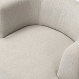 This contemporary wraparound chair melds two forms for a study in seamless balance. The seat's modern form is neutralized with an understated pebble color, while sleek cutouts emphasize the tri-leg base.Collection: Farro Amethyst Home provides interior design, new home construction design consulting, vintage area rugs, and lighting in the Austin metro area.