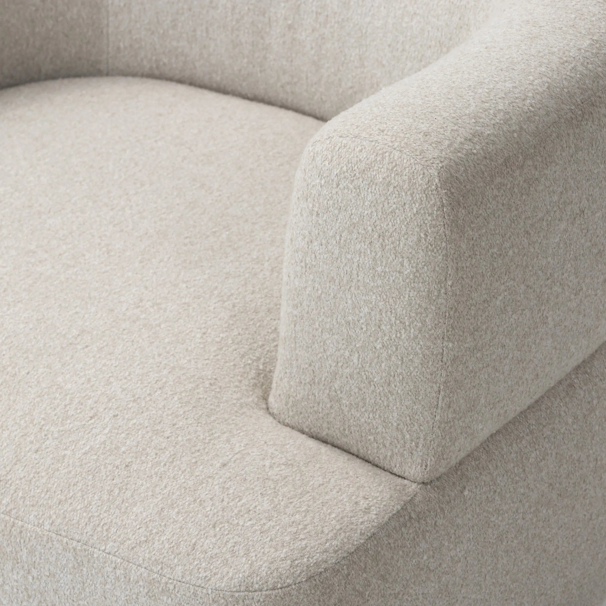 This contemporary wraparound chair melds two forms for a study in seamless balance. The seat's modern form is neutralized with an understated pebble color, while sleek cutouts emphasize the tri-leg base.Collection: Farro Amethyst Home provides interior design, new home construction design consulting, vintage area rugs, and lighting in the Miami metro area.