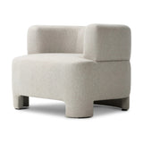 This contemporary wraparound chair melds two forms for a study in seamless balance. The seat's modern form is neutralized with an understated pebble color, while sleek cutouts emphasize the tri-leg base.Collection: Farro Amethyst Home provides interior design, new home construction design consulting, vintage area rugs, and lighting in the Winter Garden metro area.