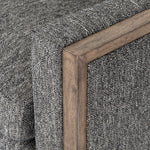 Crisp, clean comfort. Charcoal-colored upholstery of performance grade cradles within an exposed parawood frame, for detail-driven contrast. Performance fabrics are specially created to withstand spills, stains, high traffic and wear, ensuring long-term comfort and unmatched durability. Amethyst Home provides interior design, new construction, custom furniture, and area rugs in the Salt Lake City metro area.