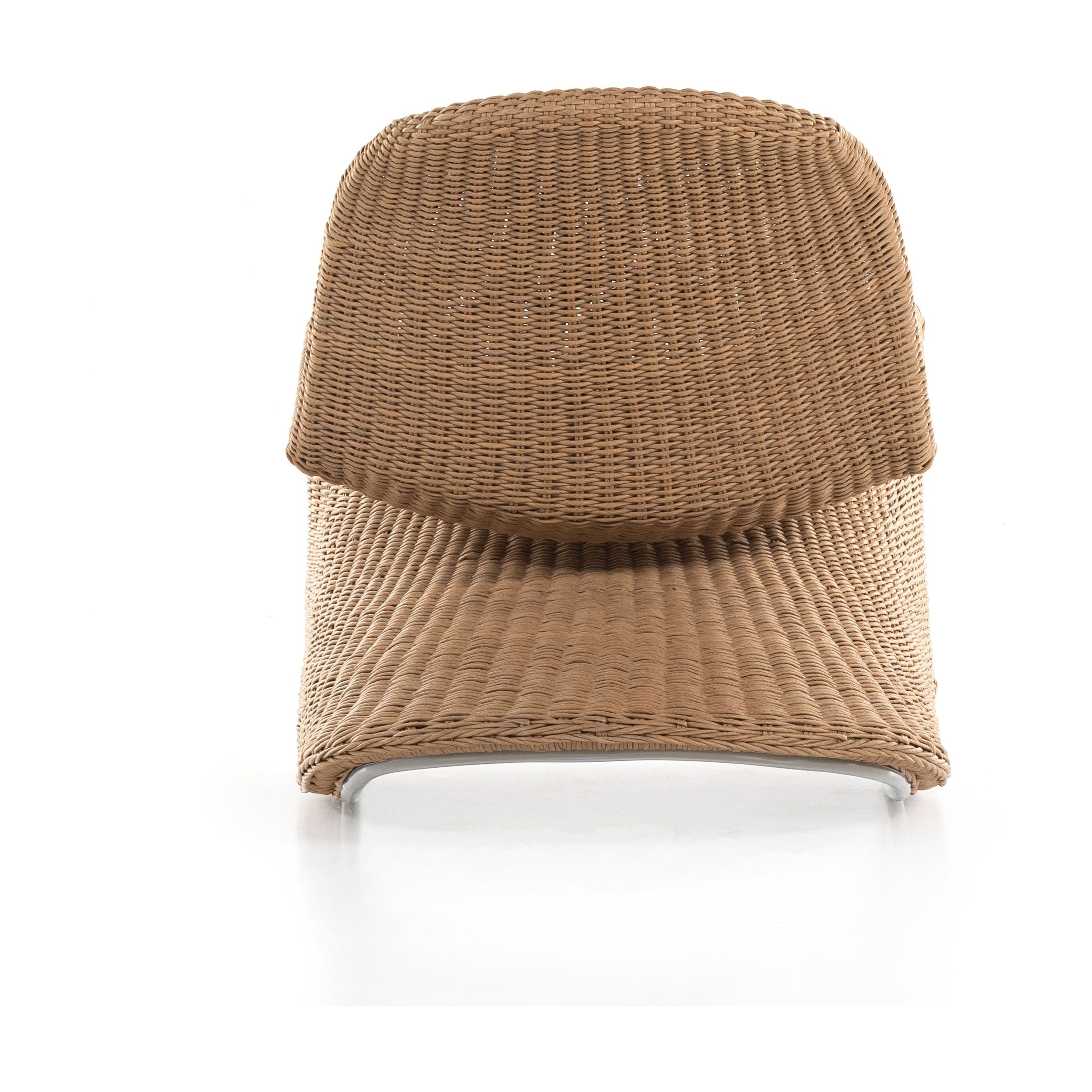 Based off a vintage shape, all-weather wicker seating brings dramatic curves to this statement-making rocking chair. Cover or store indoors during inclement weather and when not in use. Amethyst Home provides interior design, new construction, custom furniture, and area rugs in the Monterey metro area.