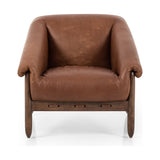 Featuring Reggie Heirloom Sienna Chair by Four Hands at Amethyst Home. Oversized cushioning brings a Brazilian midcentury feel to this vintage-inspired chair. Designed with cushion-wrapped slanted arms, fixed cushioning with a deep sit and narrow legs reminiscent of midcentury style. Sourced from one of the oldest family-owned tanneries in Italy's Bassano del Grappa, heirloom le. Amethyst Home provides interior design, new construction, custom furniture, and area rugs in the Scottsdale metro area.