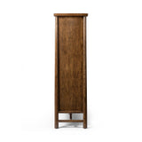 Featuring Renaud Dark Toasted Oak Cabinet by Four Hands at Amethyst Home. A beautifully simple statement piece. This three-door cabinet is crafted from a mix of solid oak and veneer in a dark toasted finish. Details include subtle, tapered corner posts and minimal rounded door knobs.
Overall Dimensions: 20.0" L x 74.0 " W x 69.0" H
Collection: WellsColors: Dar. Amethyst Home provides interior design, new home construction design consulting, vintage area rugs, and lighting in the Dallas metro area.