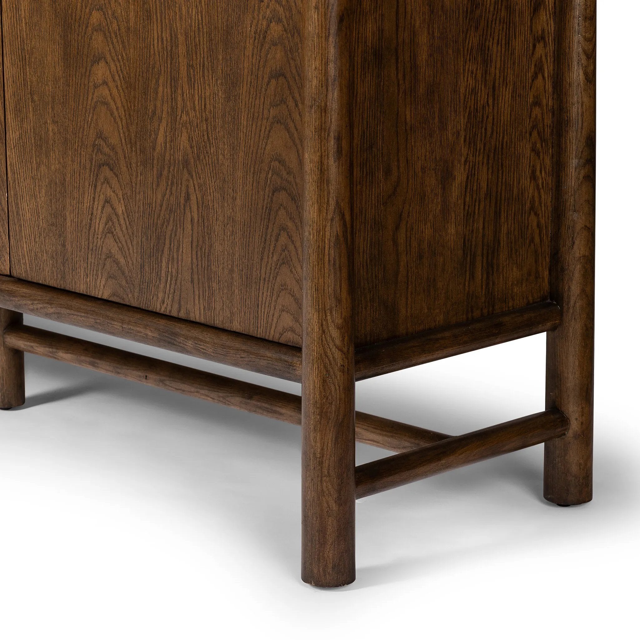 Featuring Renaud Dark Toasted Oak Cabinet by Four Hands at Amethyst Home. A beautifully simple statement piece. This three-door cabinet is crafted from a mix of solid oak and veneer in a dark toasted finish. Details include subtle, tapered corner posts and minimal rounded door knobs.
Overall Dimensions: 20.0" L x 74.0 " W x 69.0" H
Collection: WellsColors. Amethyst Home provides interior design, new home construction design consulting, vintage area rugs, and lighting in the Kansas City metro area.