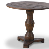 Inspired by Romanian sculptor Constantin BrÃ¢ncu?i, a classic pedestal table of mixed character woods works a heritage look into the home.Collection: Theor Amethyst Home provides interior design, new home construction design consulting, vintage area rugs, and lighting in the Alpharetta metro area.