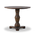 Inspired by Romanian sculptor Constantin BrÃ¢ncu?i, a classic pedestal table of mixed character woods works a heritage look into the home.Collection: Theor Amethyst Home provides interior design, new home construction design consulting, vintage area rugs, and lighting in the Newport Beach metro area.
