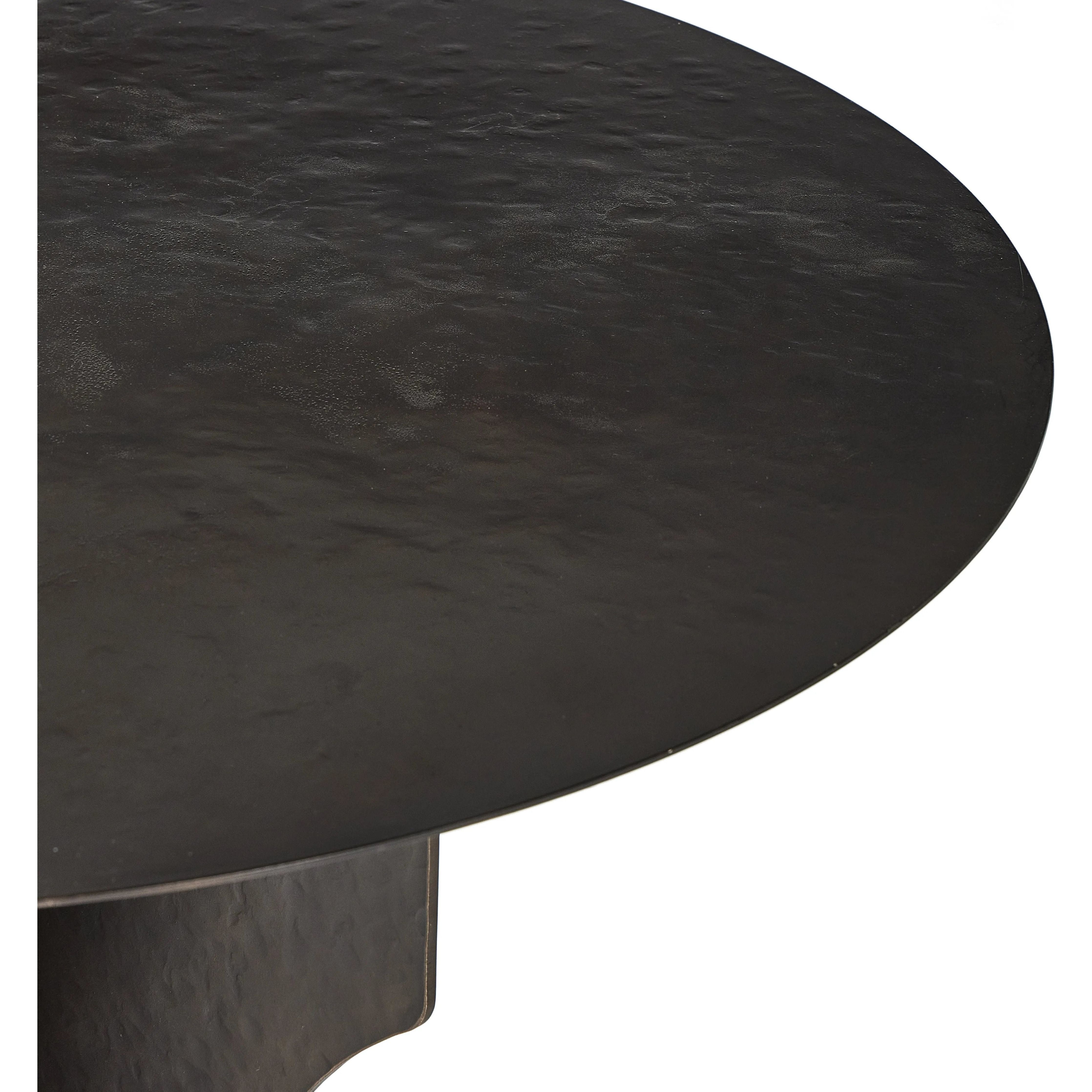 Featuring Round Bronze Side Table In Solid Iron by Four Hands at Amethyst Home. By the makers at Van Thiel, known for their antique-inspired pieces and hand-applied finishes. Solid iron with a textured bronze finish forms this unique, structured end table with industrial vibes.Overall Dimensions: 35.5"W x 35.5"L x 30"H
Collection: Van ThielColors: Bronze Ha. Amethyst Home provides interior design, new home construction design consulting, vintage area rugs, and lighting in the Nashville metro area.