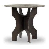 Featuring Round Bronze Side Table In Solid Iron by Four Hands at Amethyst Home. By the makers at Van Thiel, known for their antique-inspired pieces and hand-applied finishes. Solid iron with a textured bronze finish forms this unique, structured end table with industrial vibes.Overall Dimensions: 35.5"W x 35.5"L x 30"H
Collection: Van ThielColors: Bronz. Amethyst Home provides interior design, new home construction design consulting, vintage area rugs, and lighting in the Winter Garden metro area.