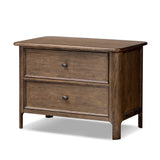 Featuring Russ Aged Oak Nightstand by Four Hands at Amethyst Home. Like an heirloom nightstand with two roomy drawers, this aged oak design has room for it all. Detailed with an overhang surface, carved edges top to bottom, angled legs and oval drawer pulls finished in dark gunmetal.
Collection: BoltonColors: Aged Oak, Aged Oak VeneerMaterials: Solid Oak, Oak. Amethyst Home provides interior design, new home construction design consulting, vintage area rugs, and lighting in the Houston metro area.