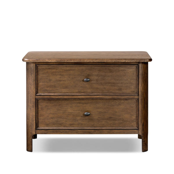 Russ Aged Oak Nightstand | Amethyst Home