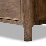Like an heirloom nightstand with two roomy drawers, this aged oak design has room for it all. Detailed with an overhang surface, carved edges top to bottom, angled legs and oval drawer pulls finished in dark gunmetal.Collection: Bolto Amethyst Home provides interior design, new home construction design consulting, vintage area rugs, and lighting in the Salt Lake City metro area.