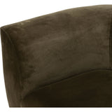Get comfortable on this velvety cotton-blend sofa, complete with tight tailoring and rounded corners. Column-like parawood legs are finished in a weathered sepia hue.Collection: Easto Amethyst Home provides interior design, new home construction design consulting, vintage area rugs, and lighting in the Calabasas metro area.
