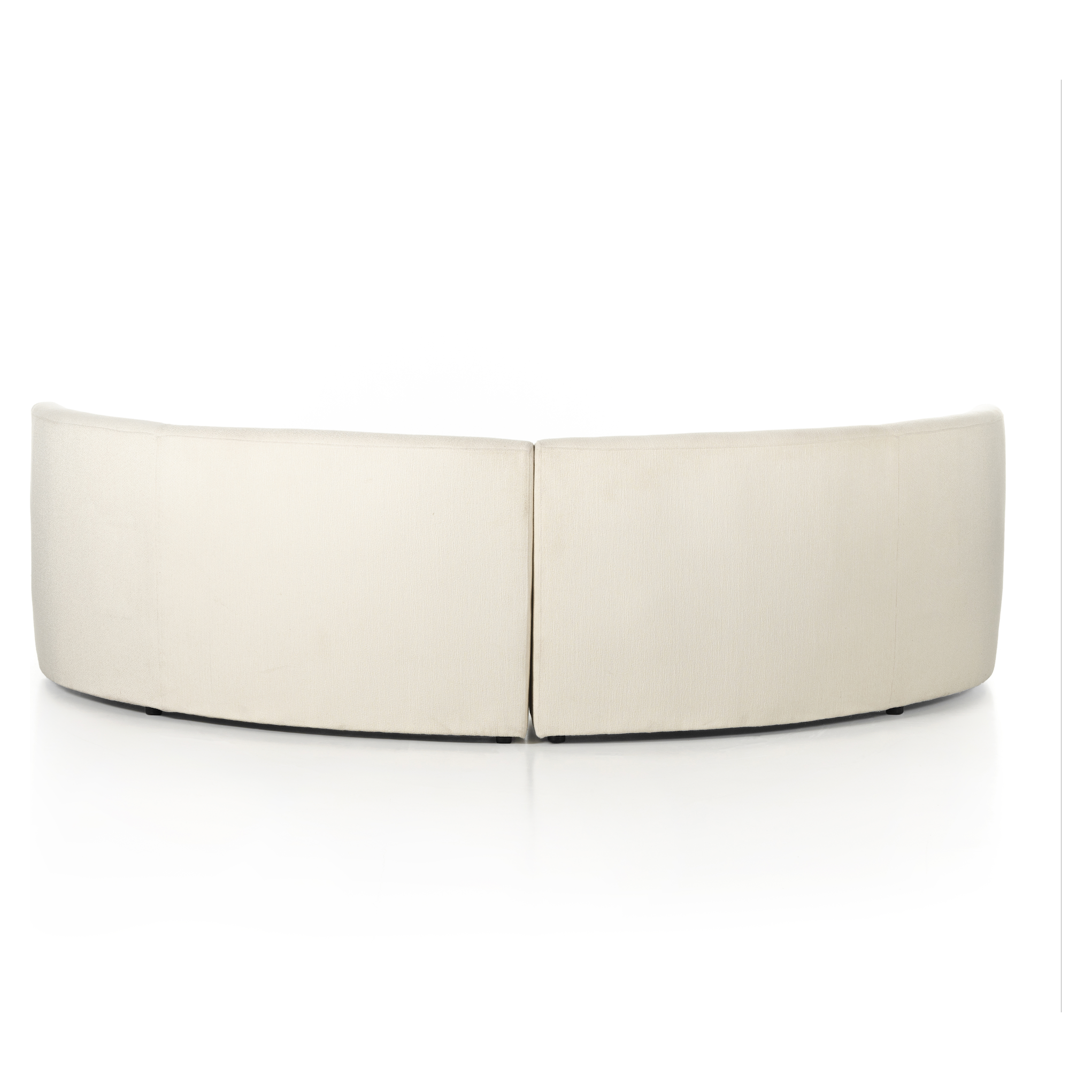 Featuring Sanda Kerbey Ivory Dining Banquette by Four Hands at Amethyst Home. Featuring a dramatically shaped and tightly tailored look, the Sanda dining banquette in an ivory high-performance fabric places a sensible twist on an elegant dining bench.
As shown with a 60” round dining table.
Overall Dimensions: 122.50"W x 74"L x 35.50"HColors: Kerbey IvoryMaterials: 96% Pl, 4% PcFabric: Perf. Amethyst Home provides interior design services, furniture, rugs, and lighting in the Calabasas metro area.