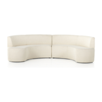 Featuring Sanda Kerbey Ivory Dining Banquette by Four Hands at Amethyst Home. Featuring a dramatically shaped and tightly tailored look, the Sanda dining banquette in an ivory high-performance fabric places a sensible twist on an elegant dining bench.
As shown with a 60” round dining table.
Overall Dimensions: 122.50"W x 74"L x 35.50"HColors: Kerbey IvoryMaterials: 96% Pl, 4% PcFabric: Perf. Amethyst Home provides interior design services, furniture, rugs, and lighting in the Charlotte metro area.