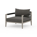 Featuring Sherwood Grey/Charcoal Outdoor Chair by Four Hands at Amethyst Home. Modern materials ready a stylish silhouette for the outdoors. Weathered grey teak forms a clean frame for UV-resistant and water-repellent Sunproof fabric. Cover or store indoors during inclement weather.Overall Dimensions: 33"W x 34.25"L x 30"H
Collection: SolanoColors: Venao Charcoal ,Weathered Grey-Fsc . Amethyst Home provides interior design, new construction, custom furniture, and area rugs in the Omaha metro area.