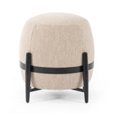 The Sia Athena Taupe Ottoman is beautifully shaped and perfect for relaxing on after a long day. It gives a retro, transitional look. Amethyst Home provides interior design services, furniture, rugs, and lighting in the Seattle metro area.