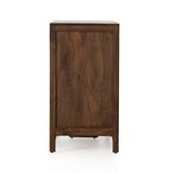 Sydney Brown Wash Drawer Dresser encases six spacious drawers of woven cane, for a textural look with monochromatic vibes. Amethyst Home provides interior design services, furniture, rugs, and lighting in the Charlotte metro area.