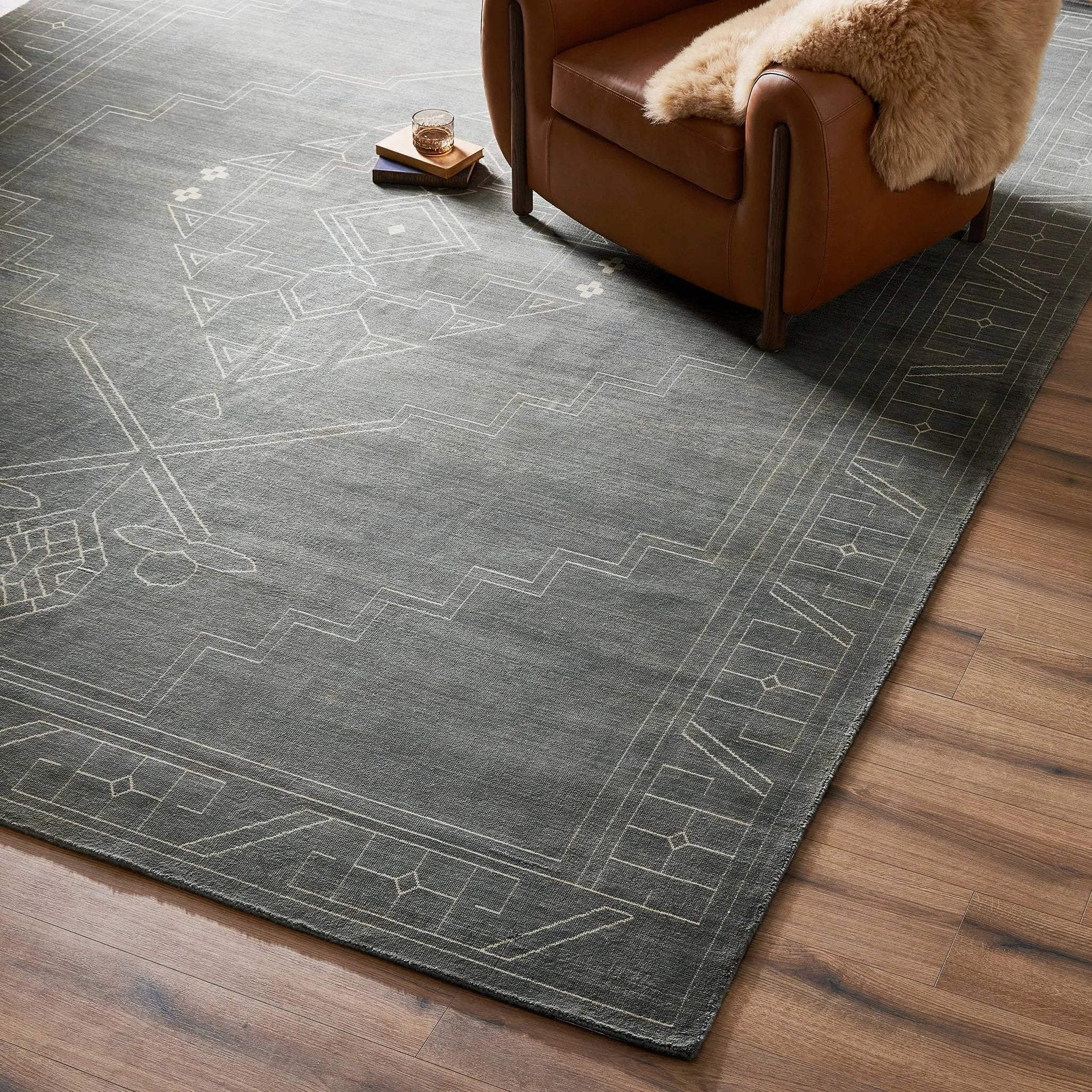 A subtle Turkish-inspired pattern adorns this wool-blend rug. The pattern and ground are purposefully similar in color for a unique take on a neutral.Overall Dimensions108.00"w x 144.00"d x 0.50"hFull Details &amp; SpecificationsTear SheetCleaning Code : X (vacuum Or Light Brush, No Cleaning Products Amethyst Home provides interior design, new home construction design consulting, vintage area rugs, and lighting in the Seattle metro area.