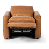 A modern take on the traditional recliner chair. Customize your comfort level with the push of hidden buttons with pieces in our Power Motion collection. Recliner features a slightly higher seat and backrest, low, sleek arms, and a motion footrest. Plush feather-blend cushions create a relaxed look and feel. Amethyst Home provides interior design, new home construction design consulting, vintage area rugs, and lighting in the Tampa metro area.