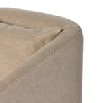 Curved arms and a Belgian Linen™ slipcover create a laid-back look, while a hidden 360-degree swivel adds modernity. Durable and soft to the touch, Libeco™-sourced linens are artisan-made and free of toxic chemicals. Slipcovered styles are fully removable and machine-washable for easy care. Amethyst Home provides interior design, new home construction design consulting, vintage area rugs, and lighting in the Miami metro area.