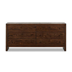 Straight planks of solid umber oak and veneer encase this spacious dresser for an understated modern look. Deep wood grain adds natural character.Collection: Hamilto Amethyst Home provides interior design, new home construction design consulting, vintage area rugs, and lighting in the Washington metro area.